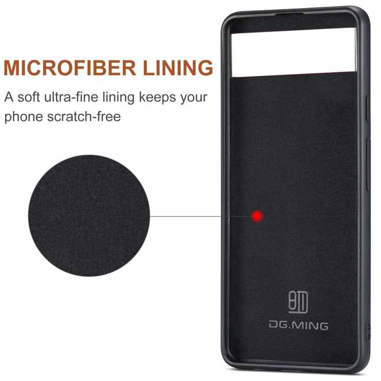 DG.MING M2 Series 3-Fold Multi Card Bag + Magnetic Phone Case, For Google Pixel 7A, For Google Pixel 6