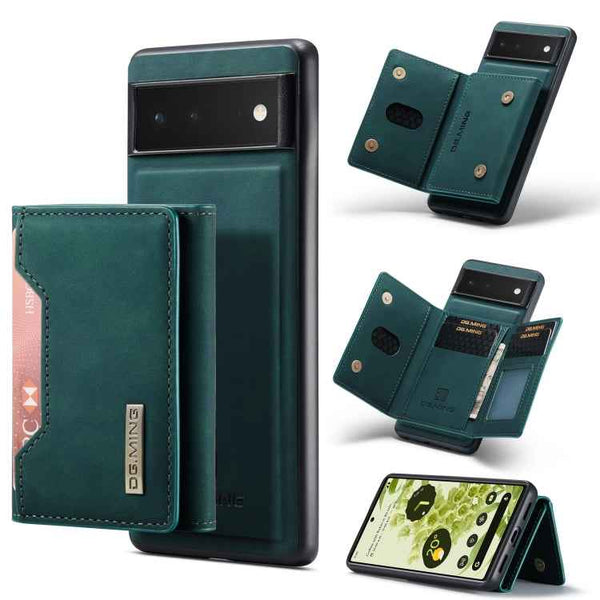 DG.MING M2 Series 3-Fold Multi Card Bag + Magnetic Phone Case, For Google Pixel 7A, For Google Pixel 6