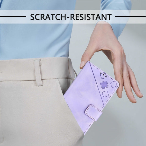 Skin Feel Embossed Leather Phone Case