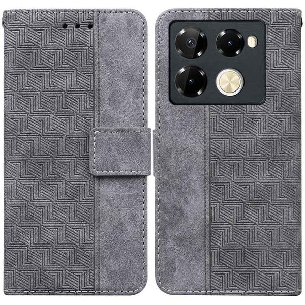 Geometric Embossed Leather Phone Case, For Infinix Note 40 5G, For Infinix GT 20 Pro, For Infinix Note 40 Pro 5G / 40 Pro 4G, For Infinix Note 40 Pro+