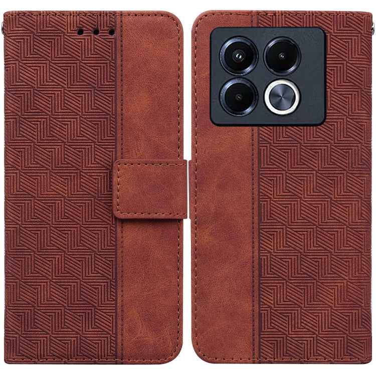 Geometric Embossed Leather Phone Case, For Infinix Note 40 5G, For Infinix GT 20 Pro, For Infinix Note 40 Pro 5G / 40 Pro 4G, For Infinix Note 40 Pro+