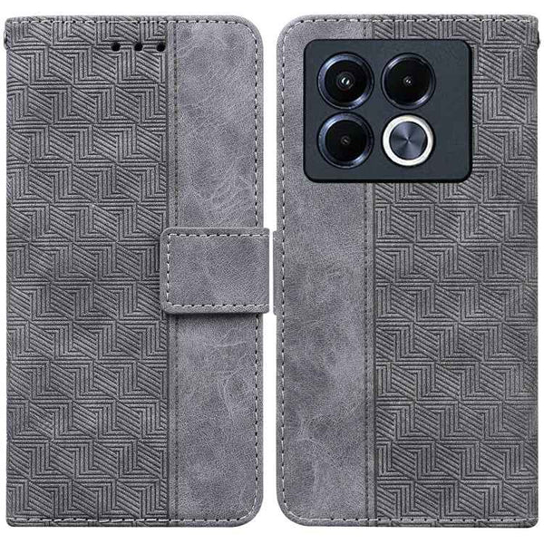 Geometric Embossed Leather Phone Case, For Infinix Note 40 5G, For Infinix GT 20 Pro, For Infinix Note 40 Pro 5G / 40 Pro 4G, For Infinix Note 40 Pro+