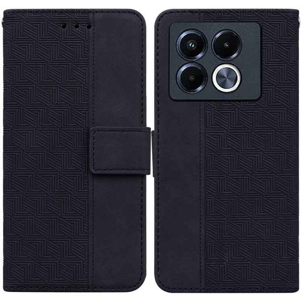 Geometric Embossed Leather Phone Case, For Infinix Note 40 5G, For Infinix GT 20 Pro, For Infinix Note 40 Pro 5G / 40 Pro 4G, For Infinix Note 40 Pro+