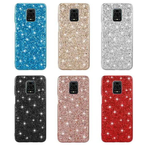 Glitter Powder Shockproof TPU Protective Case, For Xiaomi Redmi Note 9 Pro, For OnePlus 8 Pro, For OnePlus 8