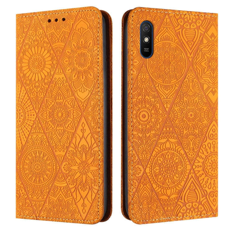 Ethnic Embossed Adsorption Leather Phone Case