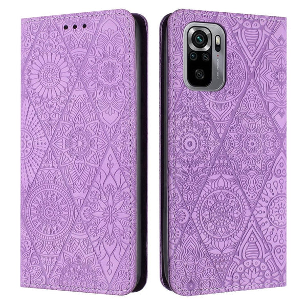 Ethnic Embossed Adsorption Leather Phone Case
