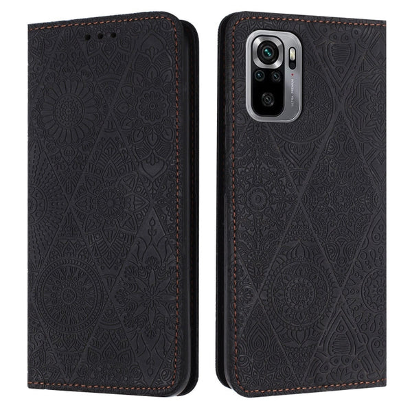 Ethnic Embossed Adsorption Leather Phone Case