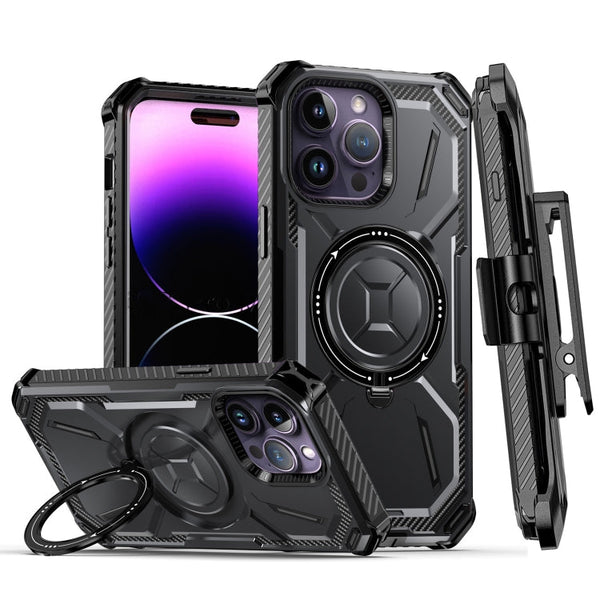 Armor Series Holder Phone Case with Back Clip, For iPhone 14 Pro Max, For iPhone 14 Pro, For iPhone 14, For iPhone 14 Plus