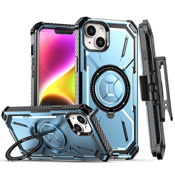 Armor Series Holder Phone Case with Back Clip, For iPhone 14 Pro Max, For iPhone 14 Pro, For iPhone 14, For iPhone 14 Plus