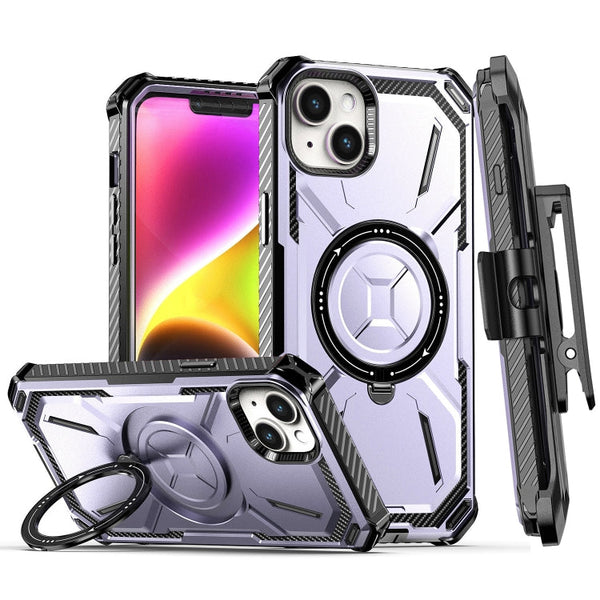 Armor Series Holder Phone Case with Back Clip, For iPhone 14 Pro Max, For iPhone 14 Pro, For iPhone 14, For iPhone 14 Plus
