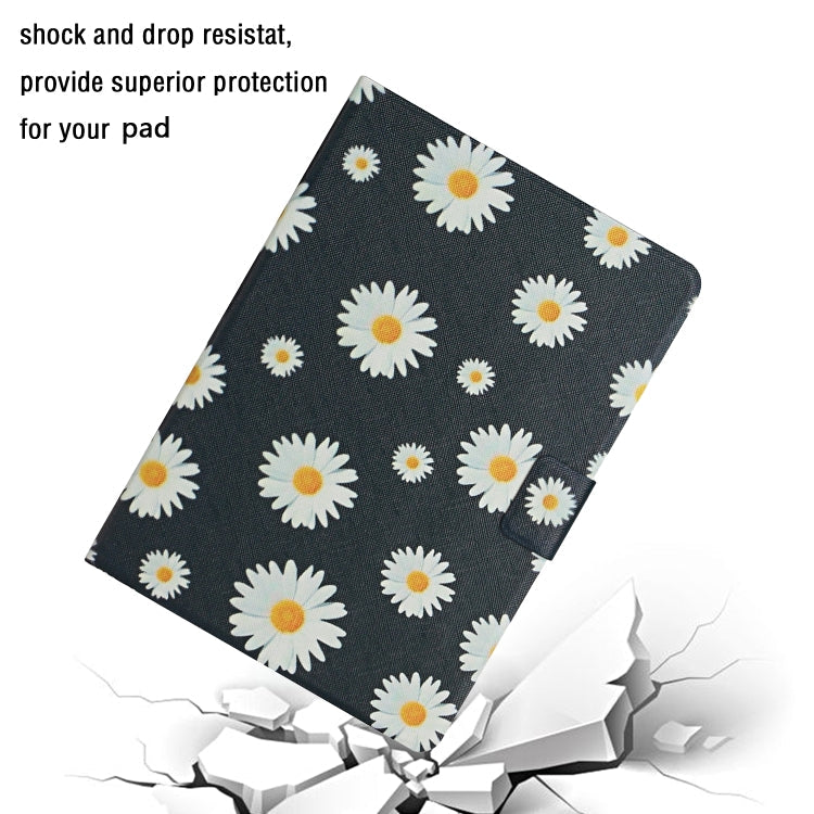 Flower Pattern Horizontal Flip Leather Case with Card Slots & Holder