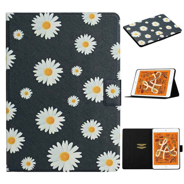 Flower Pattern Horizontal Flip Leather Case with Card Slots & Holder, For iPad Mini 2019, For iPad Mini 4 & 3 & 2 & 1