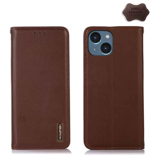 KHAZNEH Nappa Top Layer Cowhide Leather Phone Case, For iPhone 16 Pro, For iPhone 16 Plus, For iPhone 16, For iPhone 15 Pro Max, For iPhone 15 Pro, For iPhone 15 Plus