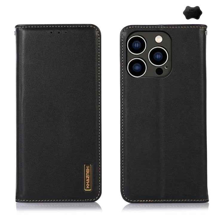 KHAZNEH Nappa Top Layer Cowhide Leather Phone Case, For iPhone 16 Pro, For iPhone 16 Plus, For iPhone 16, For iPhone 15 Pro Max, For iPhone 15 Pro, For iPhone 15 Plus