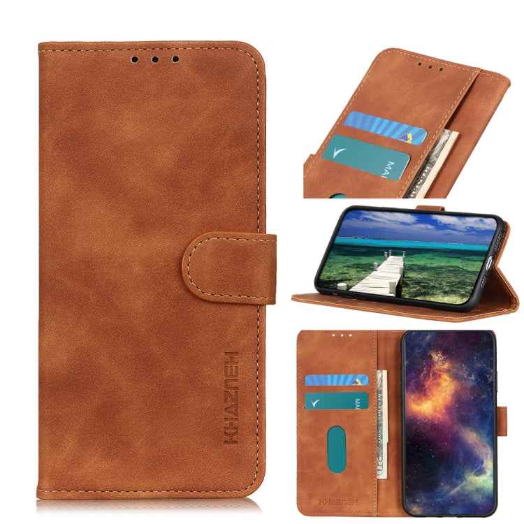 KHAZNEH Retro Texture Leather Phone Case, For iPhone 16 Pro, For iPhone 16 Plus, For iPhone 16, For iPhone 15 Pro Max, For iPhone 15 Pro, For iPhone 15 Plus