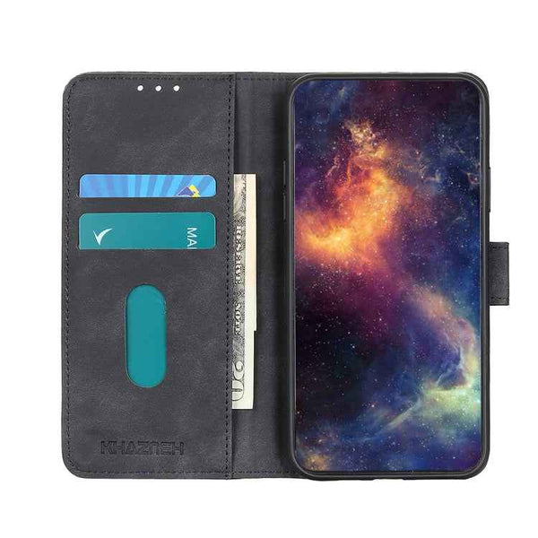 KHAZNEH Retro Texture Leather Phone Case, For iPhone 16 Pro, For iPhone 16 Plus, For iPhone 16, For iPhone 15 Pro Max, For iPhone 15 Pro, For iPhone 15 Plus