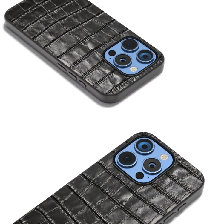 ABEEL Crocodile Texture Genuine Leather Phone Case