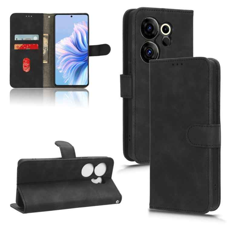 Skin Feel Magnetic Flip Leather Phone Case, For Tecno Pova 5, For Tecno Camon 20 Premier