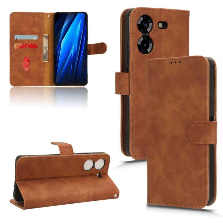 Skin Feel Magnetic Flip Leather Phone Case, For Tecno Pova 5, For Tecno Camon 20 Premier