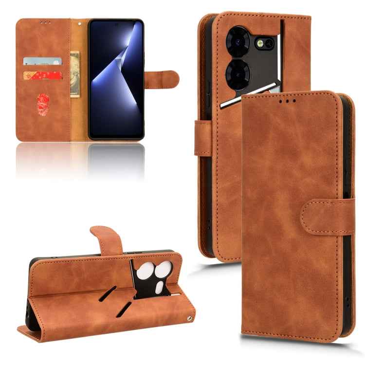 Skin Feel Magnetic Flip Leather Phone Case, For Tecno Spark 20, For Tecno Pop 8, For Tecno Pova 5 Pro, For Tecno Pova Neo 3