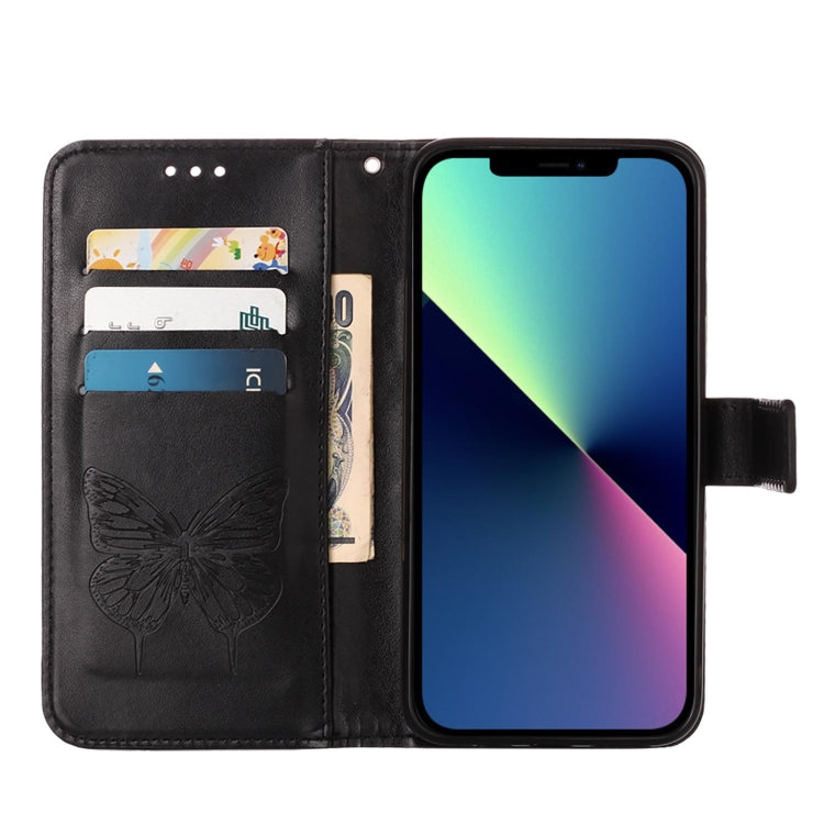 Embossed Butterfly Leather Phone Case