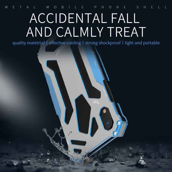 R-JUST Shockproof Dustproof Armor Metal Protective Case, For iPhone XS Max