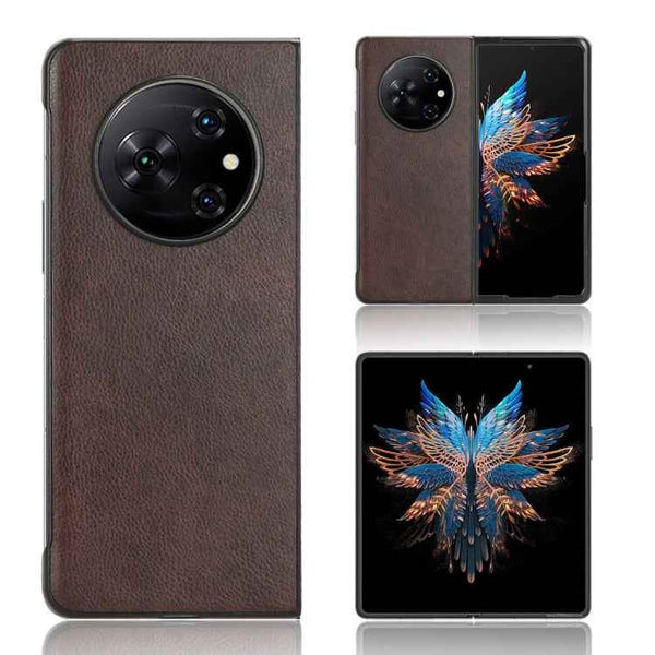 Litchi Texture Back Cover Phone Case, For Tecno Phantom V Fold