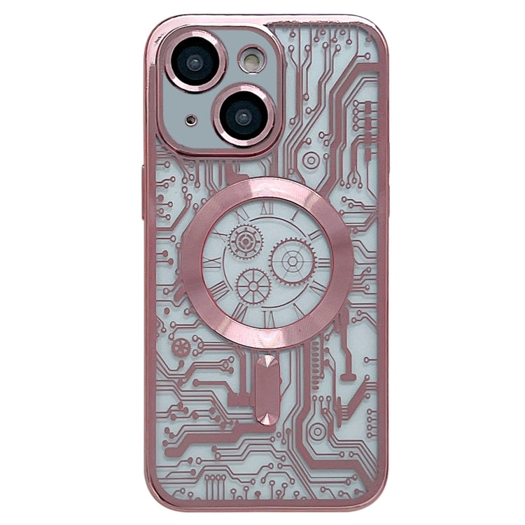 Electroplated Circuit Board Pattern MagSafe Phone Case, For iPhone 13, For iPhone 12, For iPhone 12 Pro Max