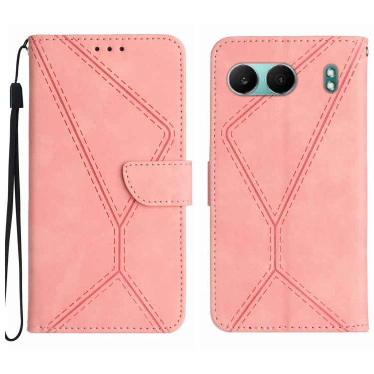 Stitching Embossed Leather Phone Case, For OnePlus 13T, For OnePlus 13R, For OnePlus 13, For OnePlus Nord 4 5G