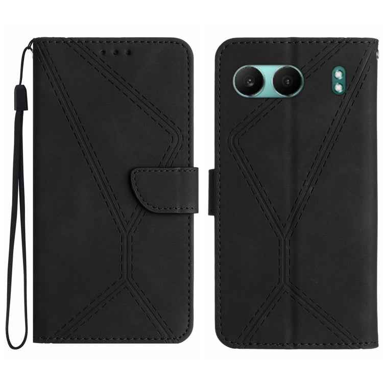 Stitching Embossed Leather Phone Case, For OnePlus 13T, For OnePlus 13R, For OnePlus 13, For OnePlus Nord 4 5G