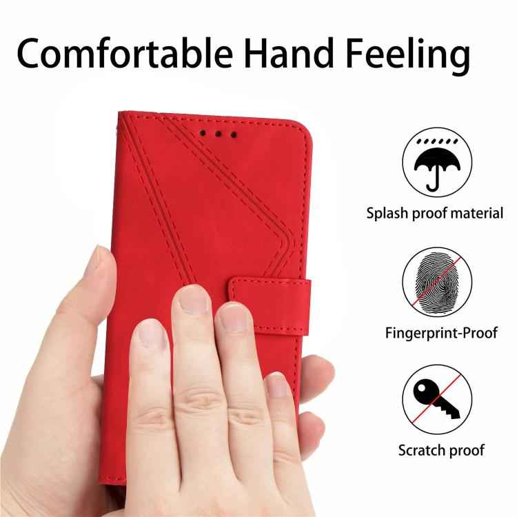Stitching Embossed Leather Phone Case, For OnePlus 13T, For OnePlus 13R, For OnePlus 13, For OnePlus Nord 4 5G