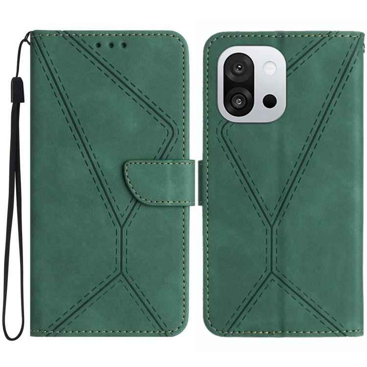 Stitching Embossed Leather Phone Case, For OnePlus 13T, For OnePlus 13R, For OnePlus 13, For OnePlus Nord 4 5G