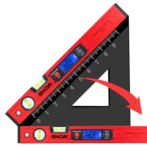 GVDA GD-H400M Digital Level 360 Measure Protractor Level Ruler