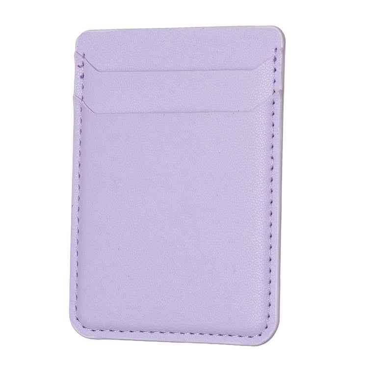 BFK12 R20 Texture Card Bag Mobile Phone Back Sticker(Purple)