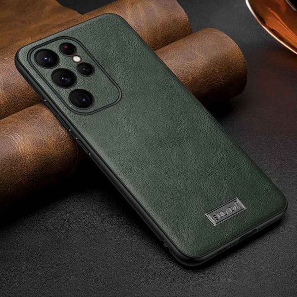 SULADA Shockproof TPU Hybrid Handmade Leather Phone Case, For Samsung Galaxy S25 5G, For Samsung Galaxy S25+ 5G, For Samsung Galaxy S25 Ultra 5G, For Samsung Galaxy S24 Ultra 5G