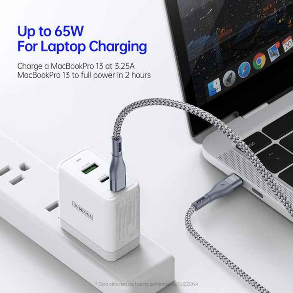 DUZZONA A2 PD 65W USB-C / Type-C to Type-C Fast Charging Data Cable, 2m Type-C to Type-C, 3m Type-C to Type-C