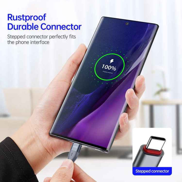 DUZZONA A2 PD 65W USB-C / Type-C to Type-C Fast Charging Data Cable, 2m Type-C to Type-C, 3m Type-C to Type-C