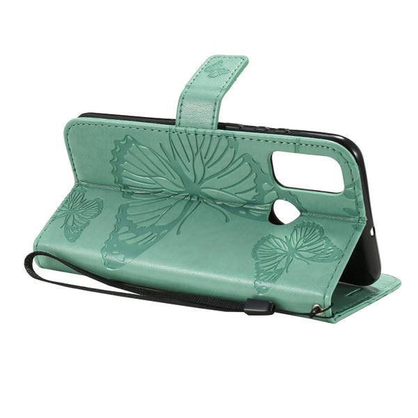3D Butterflies Embossing Pattern Horizontal Flip Leather Case with Holder & Card Slot & Wallet