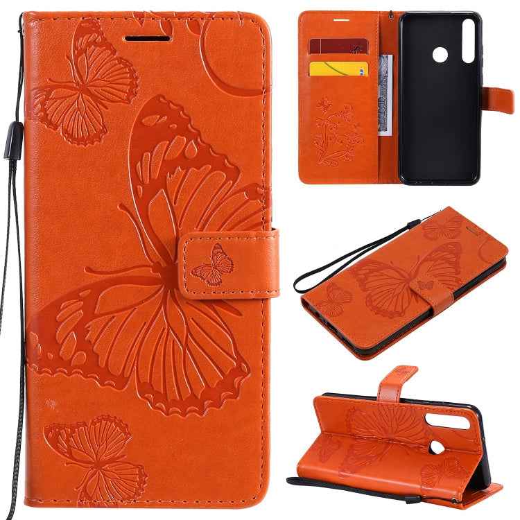 3D Butterflies Embossing Pattern Horizontal Flip Leather Case with Holder & Card Slot & Wallet, For Huawei Y6P, For Huawei Honor 9A, For Huawei Honor 30 Pro / 30 Pro Plus