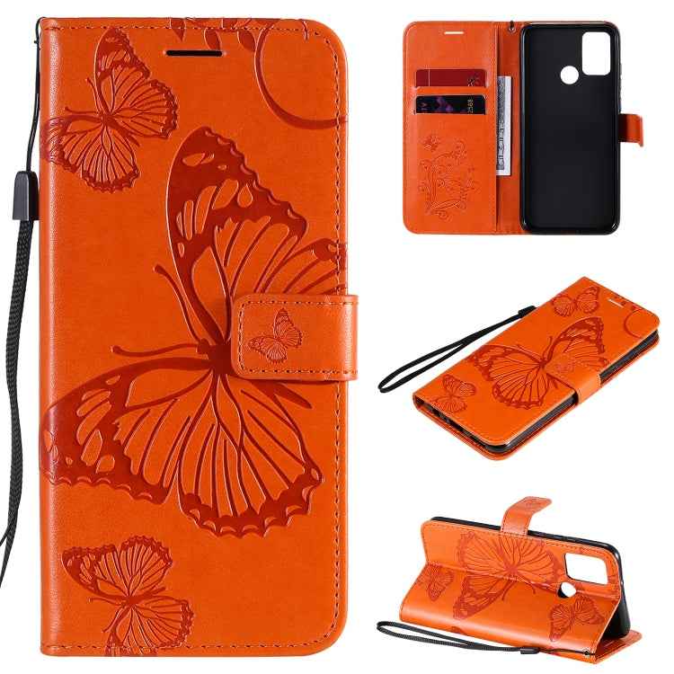 3D Butterflies Embossing Pattern Horizontal Flip Leather Case with Holder & Card Slot & Wallet, For Huawei Y6P, For Huawei Honor 9A, For Huawei Honor 30 Pro / 30 Pro Plus