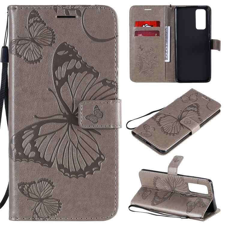 3D Butterflies Embossing Pattern Horizontal Flip Leather Case with Holder & Card Slot & Wallet, For Huawei Y6P, For Huawei Honor 9A, For Huawei Honor 30 Pro / 30 Pro Plus