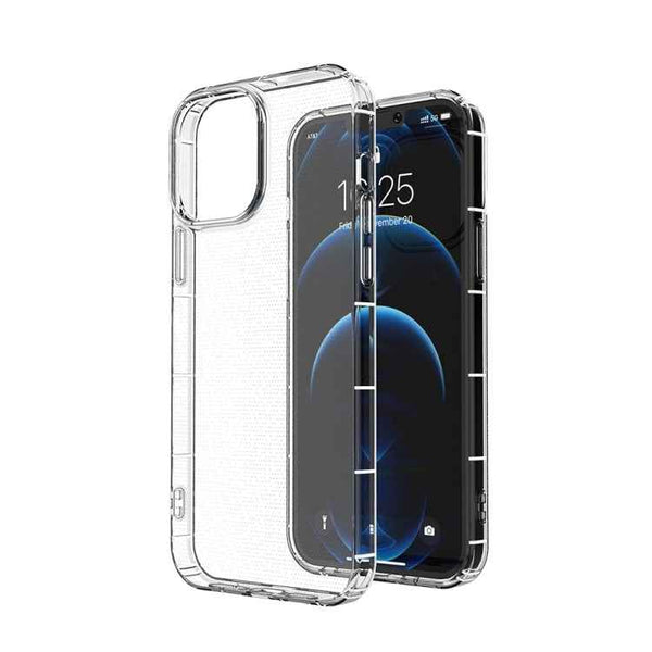 For iPhone 15 Pro Airbag Four-Corner Full Coverage Shockproof TPU Phone Case(Transparent)