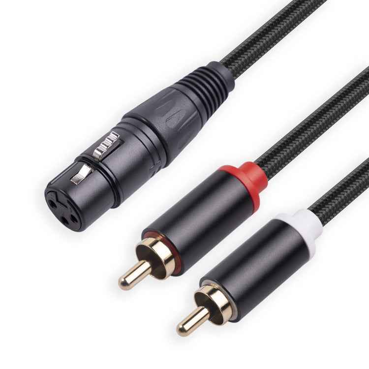 RCA20 XLR Female to Dual RCA Y-Splitter Audio Cable, Length:3m