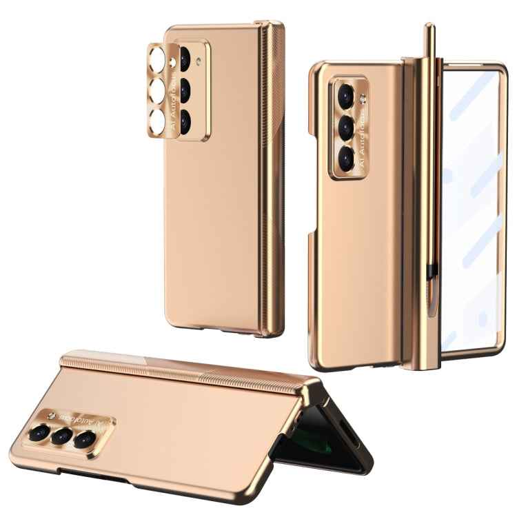 Electroplating Hinged Folding Phone Case with S Pen Fold Edtion, For Samsung Galaxy Z Fold5