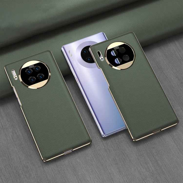 GKK Electroplating Leather Surface Phone Case, For Huawei Mate 30 5G