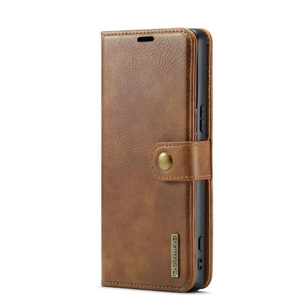 For Sony Xperia 1 V DG.MING Crazy Horse Texture Detachable Magnetic Leather Phone Case(Brown)