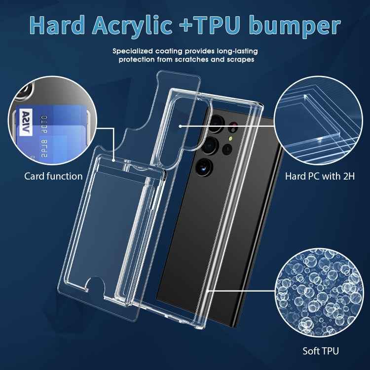 For Samsung Galaxy S24+ 5G Crystal Clear Wallet Air Bag Phone Case(Transparent)