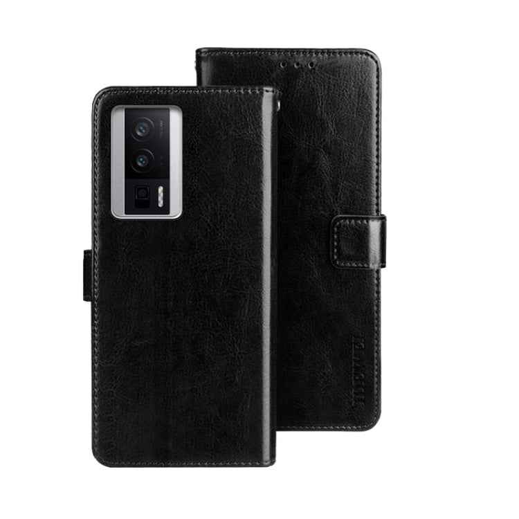 idewei Crazy Horse Texture Leather Phone Case, For Xiaomi Poco F5 Pro 5G, For Xiaomi Redmi Note 12S, For Xiaomi Redmi Note 12 4G Global