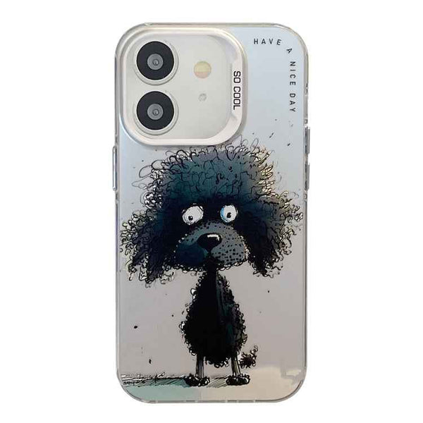 Animal Pattern Oil Painting Series PC + TPU Phone Case, For iPhone 12