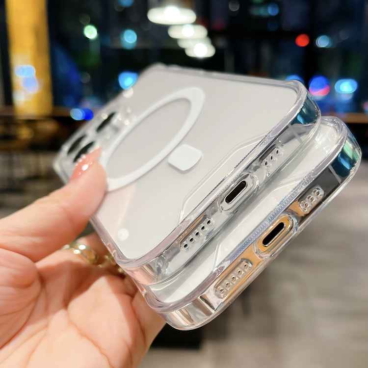 For iPhone 15 Space MagSafe Acrylic Hybrid TPU Phone Case(Transparent)